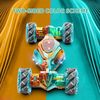 RC Car Gesture Hand Gesture Sensing RC Stunt Double-Side Flip 360° All-Round Rotation Drift Twist Car with Light Music for Boys Kids Birthday Xmas Gift