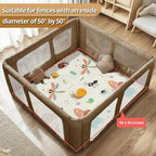 Foldable Baby Play Mat, PIGLOG Waterproof Playmats for Babies and Toddlers Kids, Safe Foam Playmat for Tummy Time, 50x50 Playpen Mat, Reversible Portable Baby Floor Mat for Infant, Toddler, Dragonfly