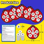 Alphabet Games Letter Learning Toys ABC Flash Cards for Toddler, Speech Therapy Alphabet Matching Game for Kids, Homeschool Supplies Kindergarten Preschool Classroom Must Haves