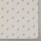 Oilo Crib Sheet, Breathable, Fitted, Organic Cotton Jersey, 300-Thread, Machine Wash, Fits Standard Crib (28" x 52" x 6"), Toddler Bedding, Heirloom Organic Collection, Mushroom