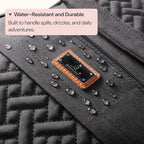 BabbleRoo Diaper Bag Backpack, Travel Backpack with Changing Pad, Pacifier Case & Stroller Straps, Multifunction, Waterproof, Unisex – Black