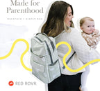 RED ROVR Roo Lightweight 1 LB Diaper Bag Backpack | 11 organizational pockets| Durable & Water-Resistant (Navy)