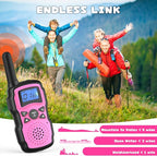Wishouse Walkie Talkies for Kids Adult Long Range Rechargeable 3 Pack,Girl Wearable Walky Talky Set 2 Way Radio with USB Charger Battery,Camping Games Toy Birthday Xmas Gift for Boy Children Family