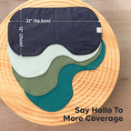 KeaBabies 4-Pack Baby Burp Cloths Baby Girl, Boy - Organic Cotton Burp Cloth, Extra Large, Absorbent, Soft Burping Cloths & Bibs Set for Babies, Newborn Burp Clothes, Thick Burp Rags (Eclipse)