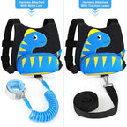 Accmor Toddler Harness Wrist Leash with Anti Lost Wrist Link, Cute Dinosaur Kids Back Pack Child Walking Restraints Holder Straps Belt Tether to Keep Baby Boys Girls Close While Outdoor