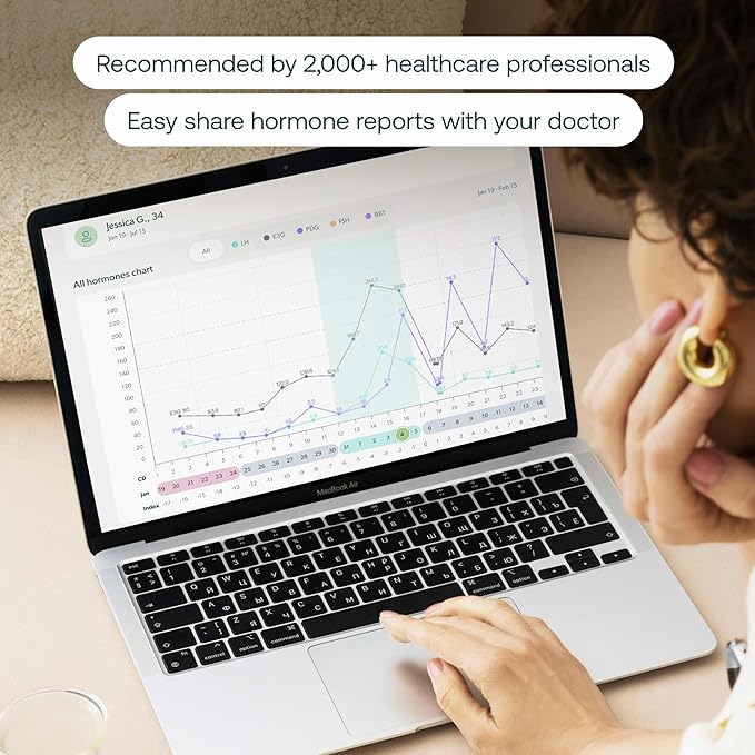 Mira Max Fertility Monitor & Ovulation Test Kit for Women, at-Home Hormone Tracker for LH, PdG & E3G, Digital Hormone Analyzer with 20 Test Wands, 7× More Accurate Than Other Fertility Trackers