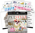 Fashion Angels Pet Fashion Sticker Stylist - 30 Style Sheets for Kids Coloring - Name, Accessorize, and Design Unique Outfits for Your Favorite Animals - Road Trip Essentials - Ages 6 and Up
