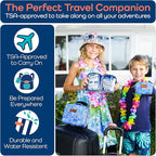 Keep Going Travel First Aid Kit for Kids – 130 Pc. for Car, Purse, Diaper Bag, Backpack, & Suitcase, with Latex-Free Bandages – 7 x 5 x 2 in. Travel First Aid Kit TSA-Approved