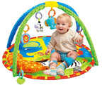 Baby Toddler Fold Acctivity Gyms Play Mats Colorful Baby Play Pad with Animal Toys, Lion
