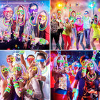 Glow in the Dark Party Supplies, 264 PCS Light Up Party Favors with LED Glasses,Glow Sticks,Finger Lights,LED Hair Clips,Slingshot,Glasses Molds,Butterfly Bracelet for Birthday,Raves,New Year
