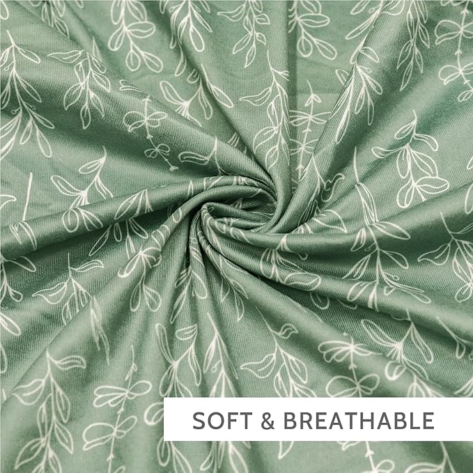 Green Sage Nursing Pillow Cover, Breastfeeding Pillow Slipcover for Baby Girls/Boys, Soft Snug Fits On Newborn Feeding Pillow Case