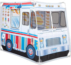 Melissa & Doug Fabric Double-Sided Food Truck Play Tent - Ice Cream and BBQ Role Play Toy Food Truck Tent, for Kids Ages 3+