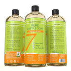 Pure Castile Soap, Mandarin Basil - No Palm Oil, GMO-Free - Gentle Liquid Soap For Sensitive Skin & Baby Wash - All Natural Vegan Formula with Organic Carrier Oils (33.8 fl oz)