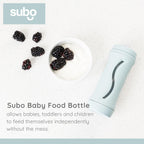 Subo Baby Food Bottle Starter Set | No Mess Baby Toddler Self Feeder | Squeeze Free Design for Purees, Smoothies, Yogurt, Oatmeal, or Thickened Liquids | Reusable Silicone Washable Cup (Duck Egg Blue)