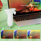 Microscope for Kids, 2'' Inch HD Screen Pocket Portable Microscope, 1000x Magnification Mini Magnifying Glass with Light for Kids, for 3-12 Girls & Boys - White