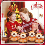 Liliful 10 Pack 8 Inch Christmas Reindeer Stuffed Plush Toy Christmas Elk Deer Stuffed Animal Toys Xmas Plush Elk with Red Scarf Winter Holiday Decoration Gifts for Boys Girls