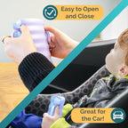 Dinneractive Sip Wiz - Baby Pouch Holder No Squeeze Pouch Food Pouches & Juice Box Holder - Anti-Squeeze Yogurt Pouch Reusable Toddler Essentials 2 Pack