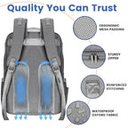 PILLANI Baby Diaper Bag Backpack - Large Bag for Boys & Girls, Waterproof Diaper Backpack - Travel Diaper Bags w/Changing Pad, Baby Registry Search & Shower Gifts - Essentials Must Haves Newborn Stuff