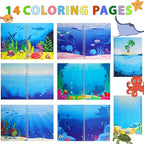 Jelly Sticker Books for Toddlers 2-4 Years, Under The Sea Stickers for Kids 1-3, Reusable Sticker Book for Toddler Plane Activities Travel Essentials (Under The Sea)