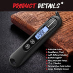 Meat Thermometer Digital, 3S Instant Read Food Thermometer for Cooking with Backlight & Magnet, Foldable Temperature Probe Kitchen Gadgets Essentials for Turkey BBQ Grill Smoker Candy