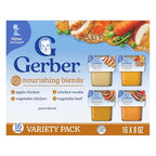Gerber Stage 2 Baby Food, Nourishing Blends Tubs, Baby Puree, Variety Pack, 32PK