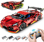 BAV Plated Sports Car Building Sets with Electric Chassis Lifting, Colletible Building Model for Adults, 1:10 Scale Electric Driftable Remote Control Technic Sports Car for Adults Men Teens.
