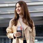 HIFA Leather Passport Holder, Handmade Passport Cover with Card and Ticket Slot - Genuine Leather, Elegant Design, Easy Access - Passport Case, Passport Wallet, Passport Holder