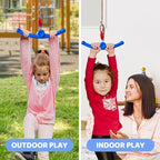 Ninja Swing-Twister 360° Spin Handle: Kids Slackline Accessories & Swing Attachment - Activate Ninja Powers with Epic Twist-Spin Flips! (Blue - Backyard/Playground Hang Toy)