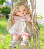 BJD Dolls, 1/4 Ball Jointed Doll Fullset with 15 Articulated Joints and Adjustable Glass Eyes, 20 Inch (50cm) Full Vinyl Girl, Collectible Reborn-Style Doll for Ages 14+, Gift Box Packaging