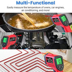 Digital Infrared Thermometer, Laser Temperature Gun -58℉～1022℉(-50℃～550℃) IR Thermometer Gun with Adjustable Emissivity, Temp Gun Thermometer for Cooking, BBQ, Oven & Engine (Not for Human Body Temp)