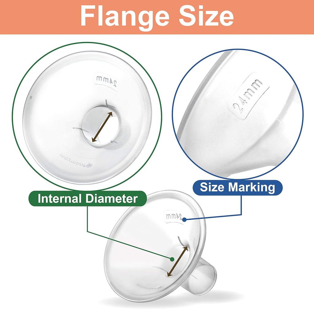 Maymom Breast Pump Kit Compatible with Medela Pump in Style Advanced Pump; 2xTwo-Piece 24mm Breastshield, 2 Valve, 4 Membrane, 2 Replacement Tubing; Replacement Part for Medela Shield, Medela Valve