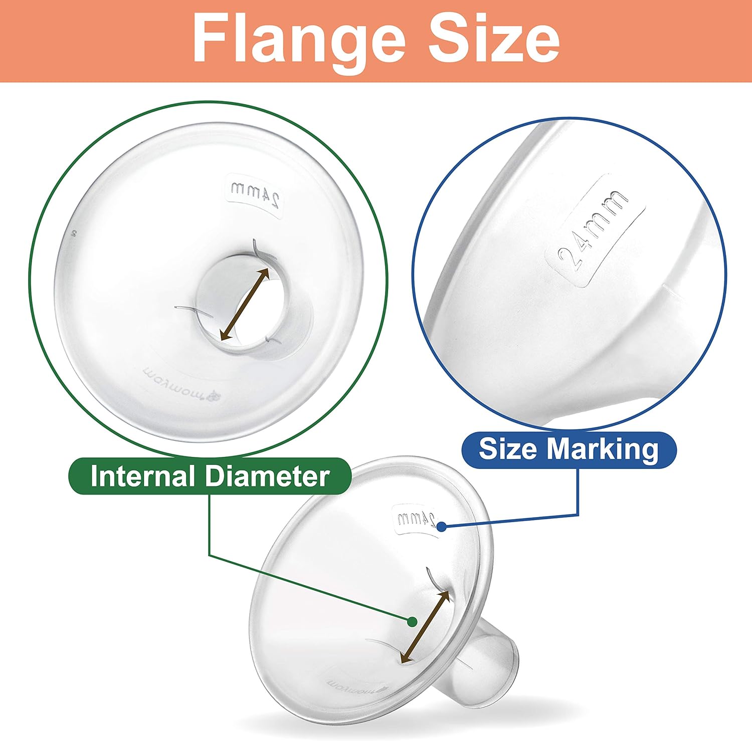 Maymom Breast Pump Kit Compatible with Medela Pump in Style Advanced Pump; 2xTwo-Piece 24mm Breastshield, 2 Valve, 4 Membrane, 2 Replacement Tubing; Replacement Part for Medela Shield, Medela Valve