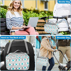 Accmor Stroller Organizer, Universal Stroller Organizer with Insulated Cup Holder Pocket, Dual Purpose Large Capacity Stroller Bag Caddy, Stroller Accessories Fits for Uppababy, Doona, Nuna Strollers