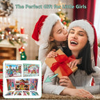 Yuzee Paper Dolls Stickers - Magnetic Dress Up Dolls for Girls - Toddler Travel Toys - 1 Paper Doll and 33 Clothing Accessories with 3D Magnetic Game Scene, Foster Creativity and Imagination