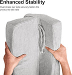 Bed Rail Bumpers Protector, Hospital Bed Rails Padding, Loft Beds and Bunk Beds Bumpers Protector, Premium Soft Memory Foam - Anti-Bump | Fall Prevention, Size 35.4 x 5.5 x 11.8 Inches, Gray