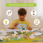 BONNYCO Dinosaur Toys for Kids Painting Kit 16 Figurines Kids Crafts Kits with Glow in The Dark Toys & Gifts for Boys 3 4 5 6 7 8 9 10 Years Old | Dinosaur Gifts Arts and Crafts Birthday Christmas