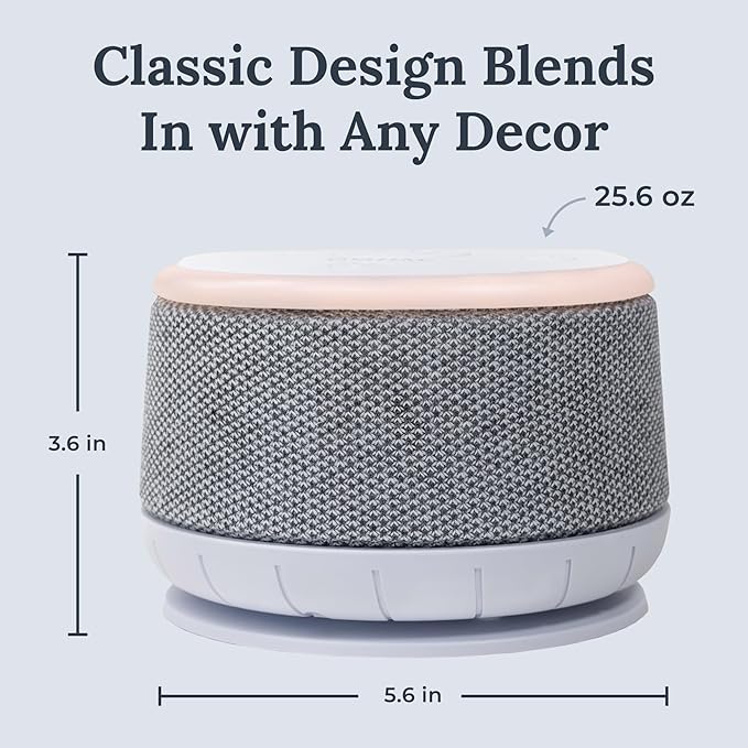 Yogasleep Dohm Nova White Noise Sound Machine, Better Sleep for Babies & Adults. Includes Night Light, 10 Fan Speeds & Calming Pink Noise for Louder Noise Masking. Noise Canceling for Office Privacy.