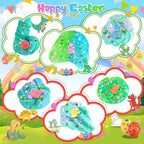 LAWOHO 6 Pack Dinosaurs Slime Kit for Kids - Cloud, Butter, Clear Slimes with Glow in The Dark Add-ins, Green & Blue Dino Slime, Super Soft and Non-Sticky, Birthday Party Favor for Boys & Girls