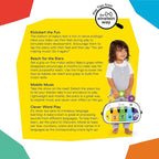 Baby Einstein 4-in-1 Kickin' Tunes Music and Language Play Gym and Piano Tummy Time Activity Mat