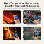 Industrial Infrared Thermometer Gun, 50:1 D:S Ratio, -58°F-3992°F, Triple Laser, High Precision Temp Gun for Kiln, Engine, HVAC, BBQ, Industrial Inspection