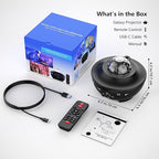 FlyEagle Galaxy Projector for Bedroom, Light Projector Star Projector Galaxy Light with Bluetooth Speaker, Timer, APP & Remote Control for Kids
