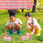 2Sets Bug Catcher for Kids- Sturdy Kids Bug Catching Kit Gifts with Collector Butterfly Net Tweezer, Bugs Habitat Outdoor Explorer Kit for Age 3 4 5 6 7 8, 8Pcs, Pink
