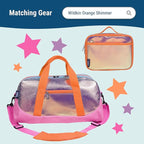 Wildkin 15-inch Kids Backpack – Durable, Padded, Adjustable for School & Travel - Orange Shimmer