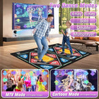 Dance Mat, Electronic Dance Mat for TV with HD Camera, Wireless Double User Dance Mat with Game Controller, Non-Slip Dance Pad for Kids Adults, Christmas Birthday Gifts for Girls Boys