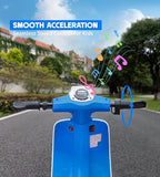 Kids Motorcycle, 2 Wheel Electric Motorcycle for Boys Ages 8-14, 24V Ride on Toys with Music, Story, Headlight, 3 Speed Options, Up to 60min Ride Time, for Riders up to 143 lbs, Easy Assemble