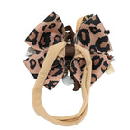 Birthday Hair Bow for Baby Girls 1 2 3 4 5 6 Years Sprinkle Decorations Party Hair Accessories Headband for First 1st Birthday Leopard Print