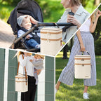 Breastmilk Cooler Bag with Ice Pack Fits 6 Baby Bottles Up to 9 Ounce
