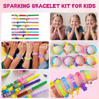 Friendship Bracelet Making Kit for Girls, Art & Craft Kits for Kids, DIY Jewelry Making with Charm & Stickers, Birthday Gifts for Ages 5-12, Toys for Ages 5, 6, 7, 8, 9, 10, 11, 12 Years Old