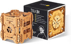 Tesla Box - Electronic Puzzle Box - Escape Room Game in a Box - Brain Teaser - 3D Wooden Puzzle for Adults - Money Puzzle Box for Cash Gift - Birthday GiftBox MoneyBox