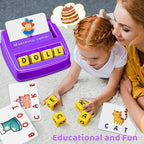Educational Toys for 3 4 5 Year Old Girls Boys Gifts, Matching Letter Spelling Games Learning Toys for Kids 2-4 Year Olds, Christmas Birthday Gifts for 3-6 Year Old Girls Toddler Toys Age 2-4